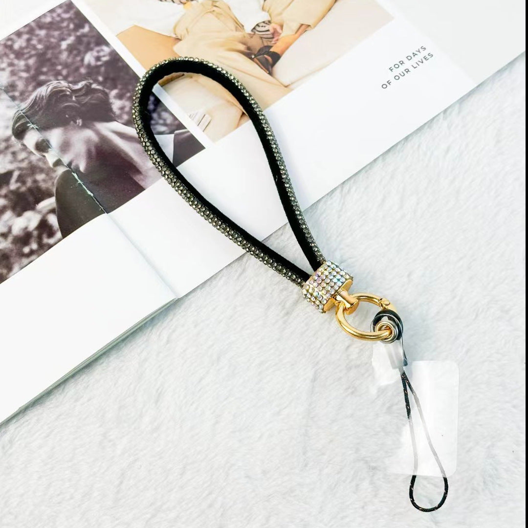 Mobile Phone Lanyard Wrist Chain Luxury Rhinestone Lanyard Anti-separation Rope