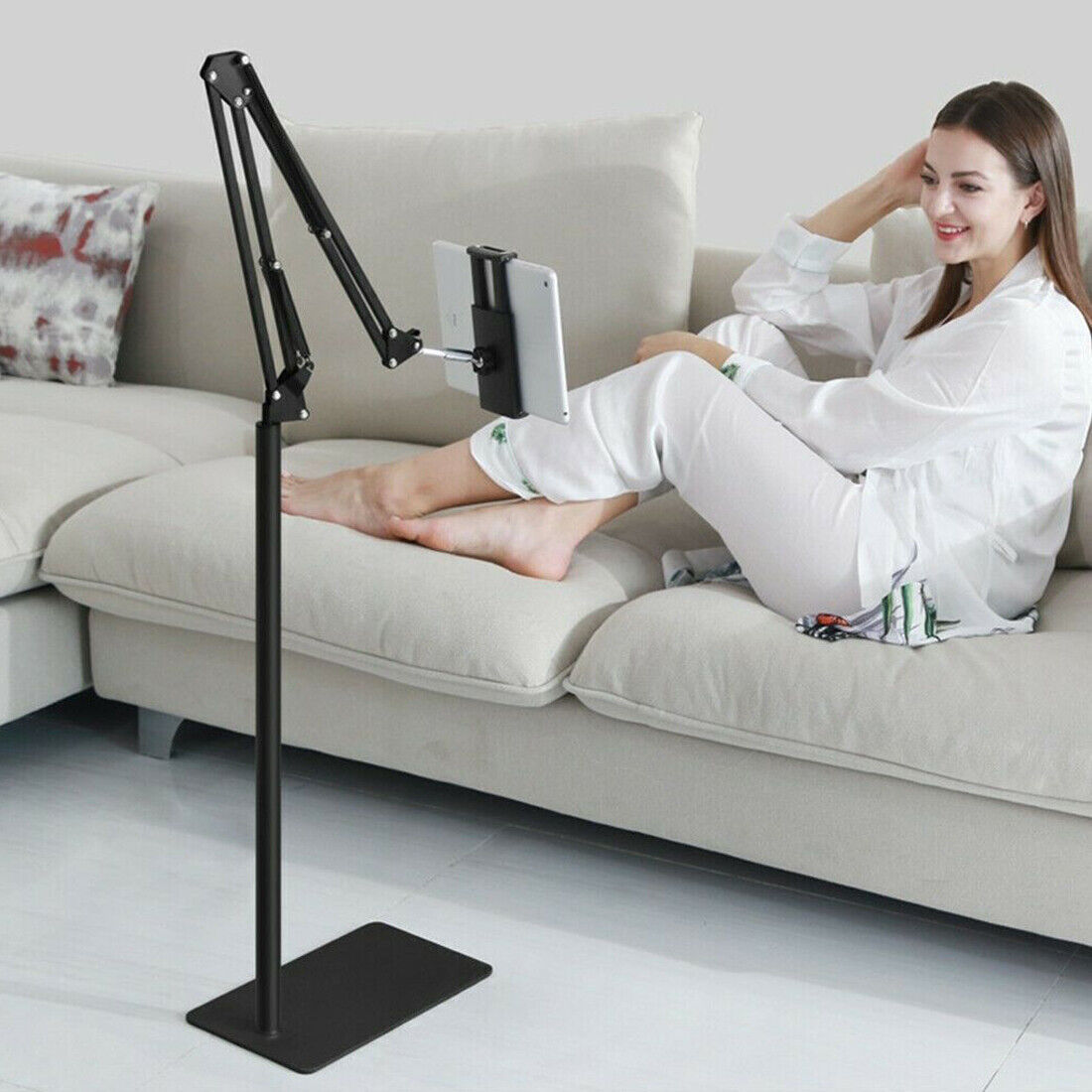 Universal 360 Adjustable Floor Stand Holder For Tablet  IPad  Phone 3.5  11in