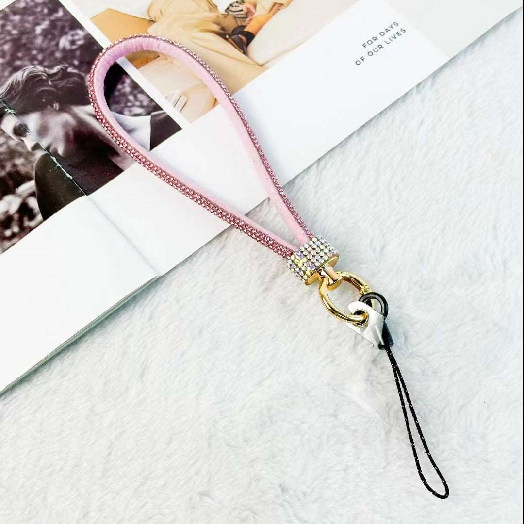 Mobile Phone Lanyard Wrist Chain Luxury Rhinestone Lanyard Anti-separation Rope