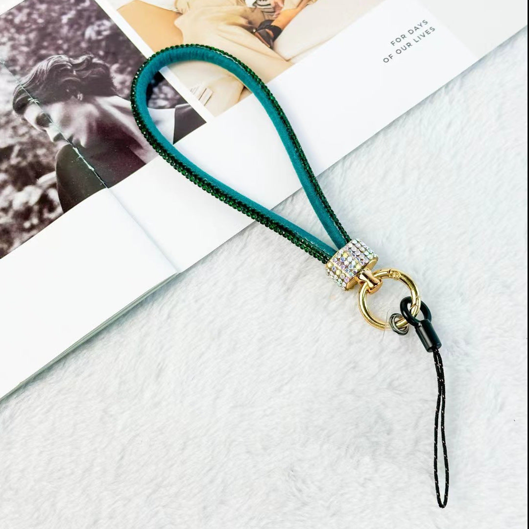 Mobile Phone Lanyard Wrist Chain Luxury Rhinestone Lanyard Anti-separation Rope