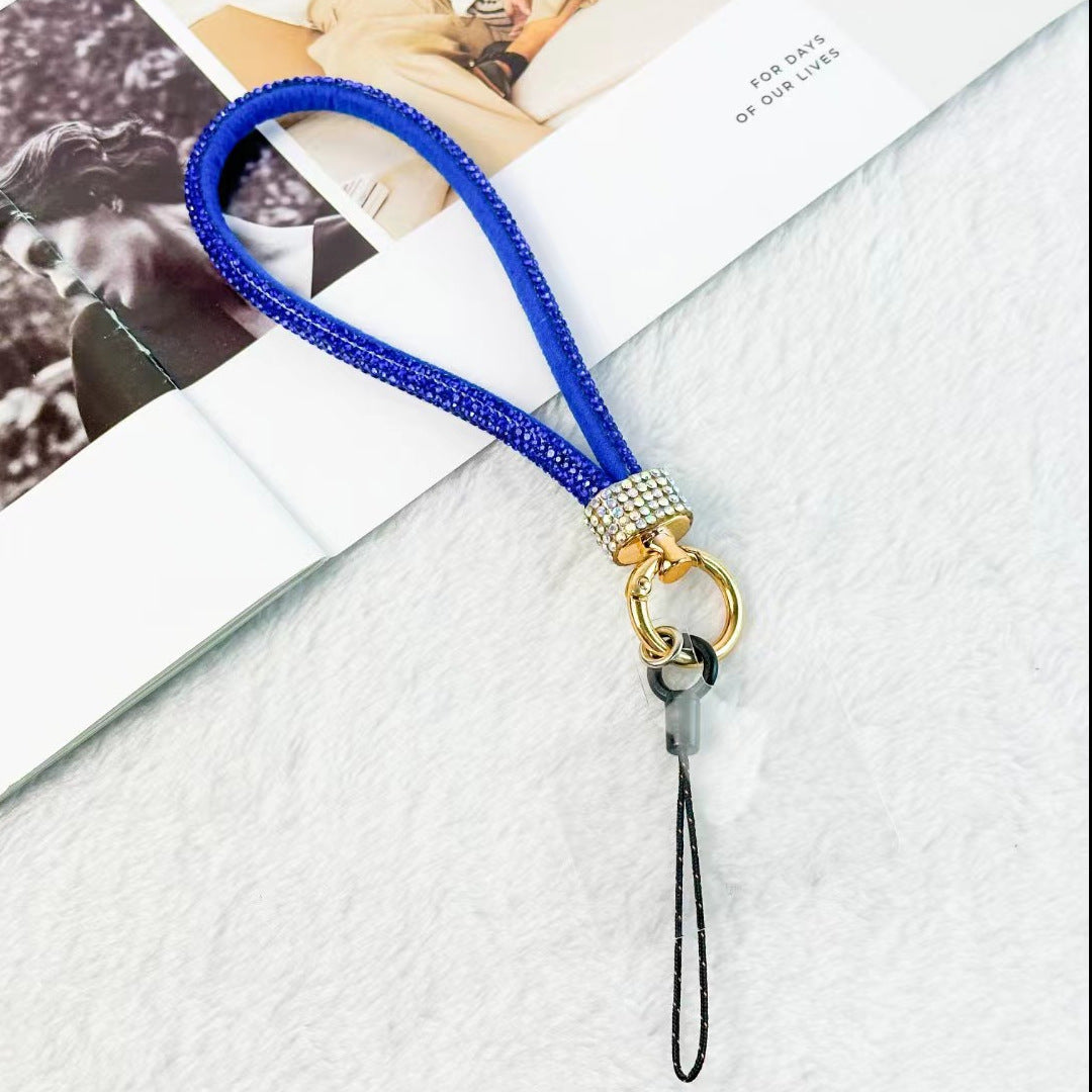 Mobile Phone Lanyard Wrist Chain Luxury Rhinestone Lanyard Anti-separation Rope